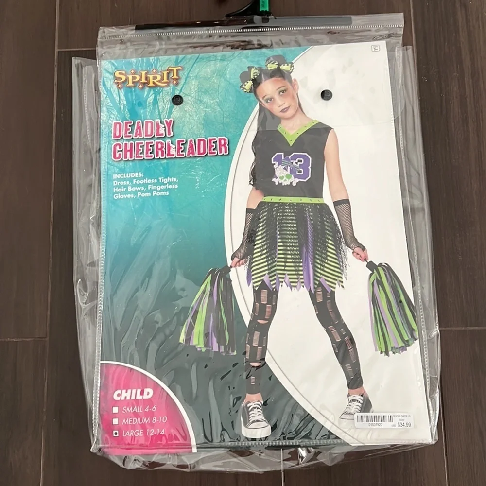 Spirit Deadly Cheerleader Girls Costume